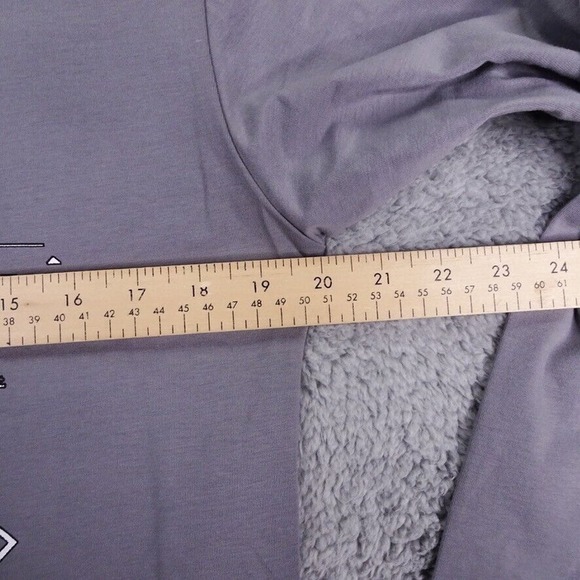 Threyda Shirt Mens Medium Gray Pullover Lightweight Geometric Logo Stretch - Picture 6 of 8